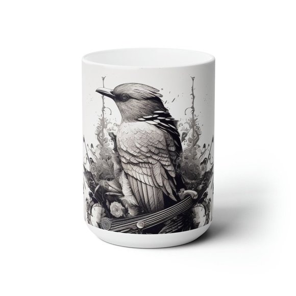 15  oz Mug for Coffee Lovers - Artistic and One-of-a-Kind Gift for Her/Him - Picture 1 of 4